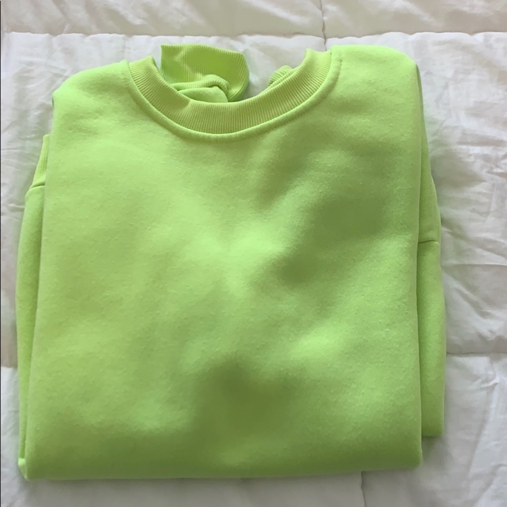 neon crew neck